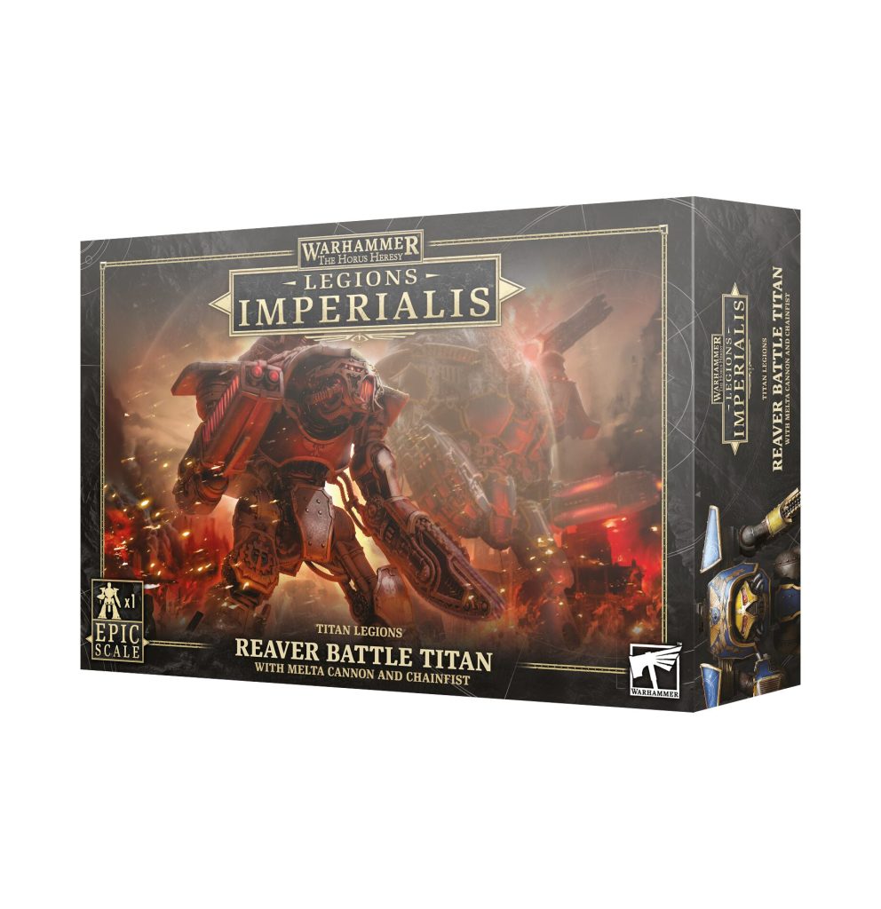 LEGIONS IMPERIALIS: REAVER TITAN WITH MELTA CANNON AND CHAINFIST