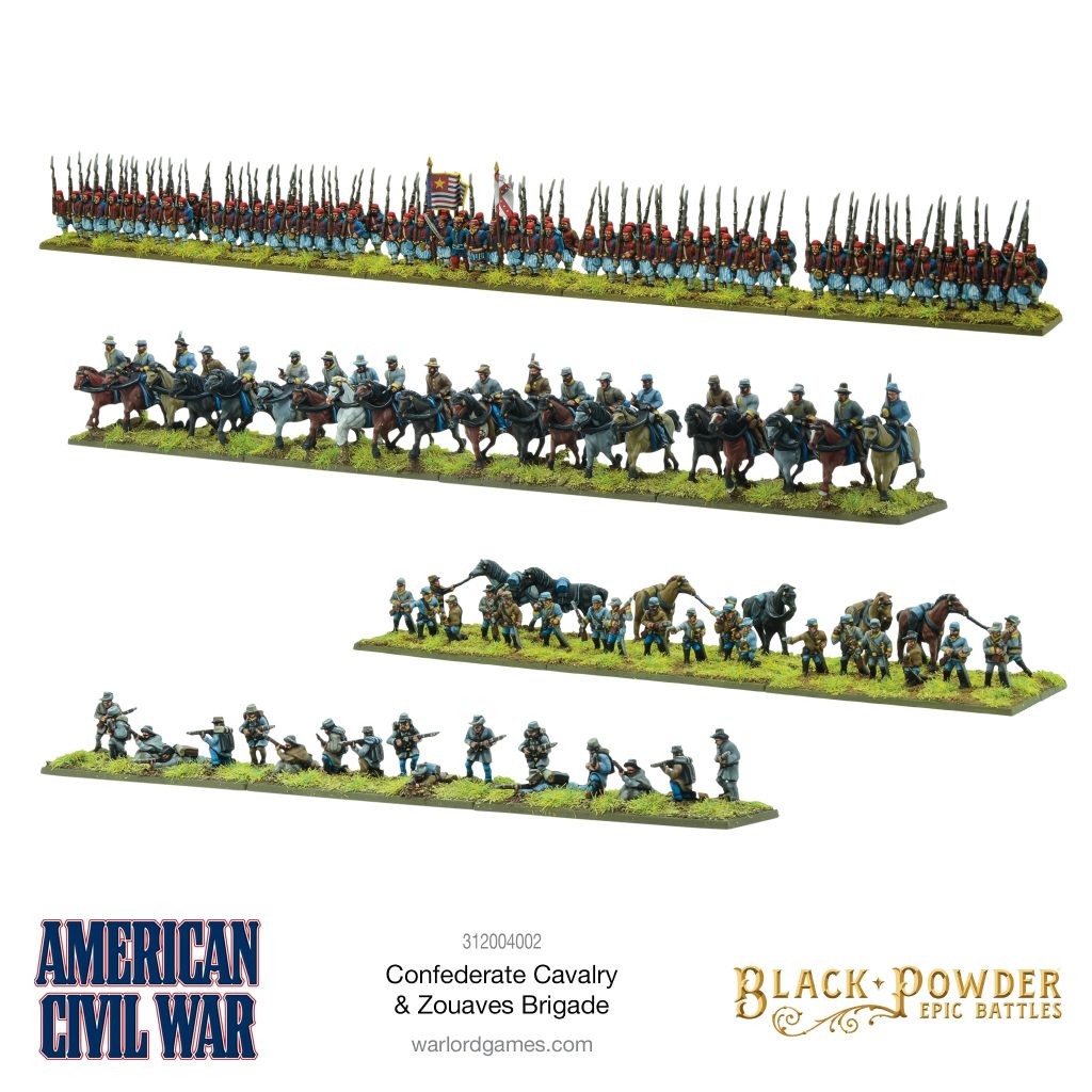 Black Powder Epic Battles: ACW – Confederate Cavalry & Zouaves brigade