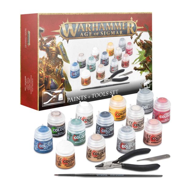 AGE OF SIGMAR: PAINTS AND TOOLS SET