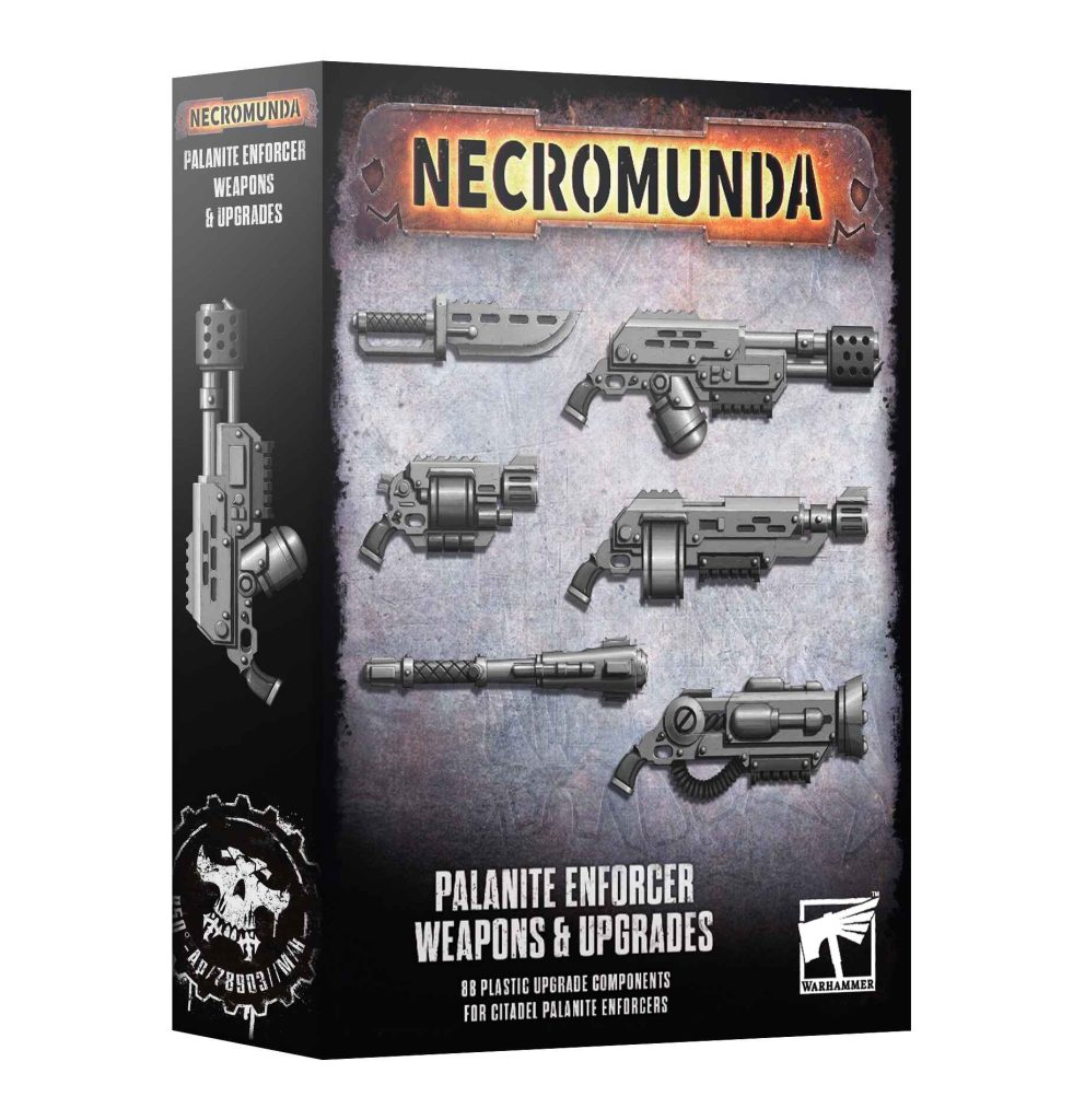 necromunda: enforcer weapons & upgrades