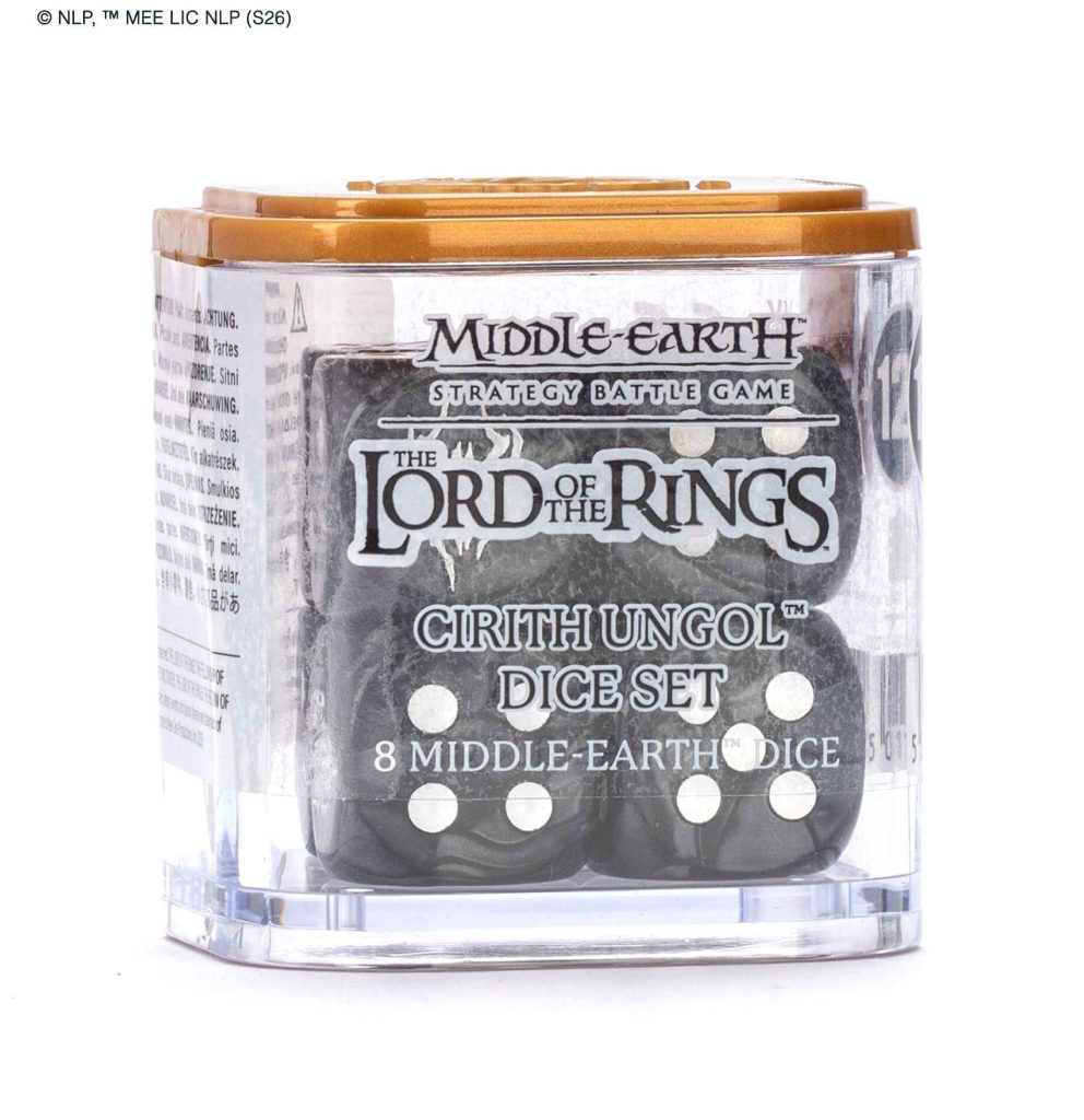 middle-earth strategy battle game: cirith ungol dice set