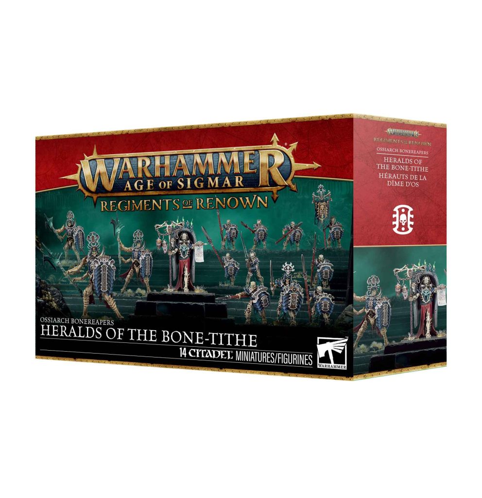 ossiarch bonereapers: regiment of renown: the heralds of the bone-tithe