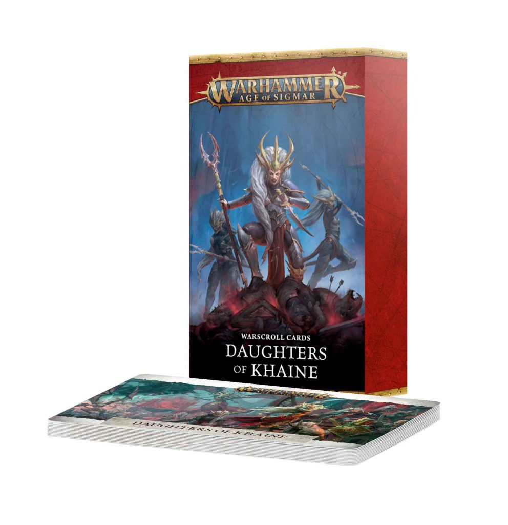 warscroll cards: daughters of khaine eng