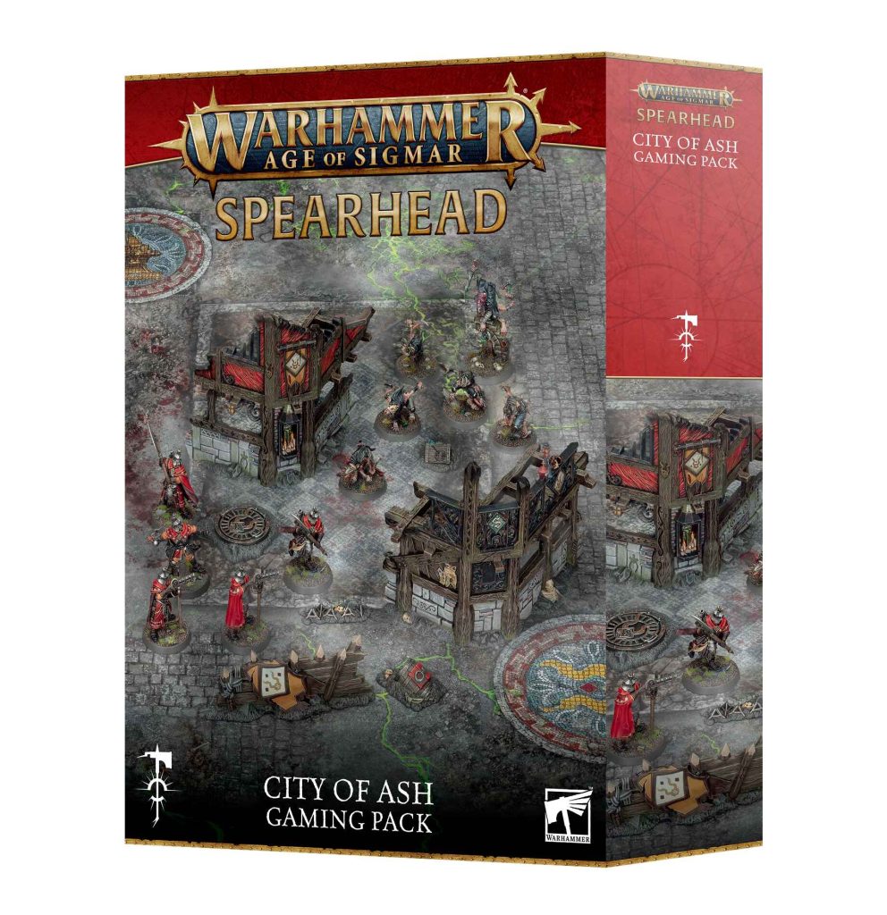age of sigmar: spearhead: city of ash gaming pack (english)