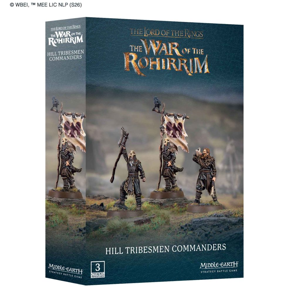 middle-earth strategy battle game: hill tribesmen commanders