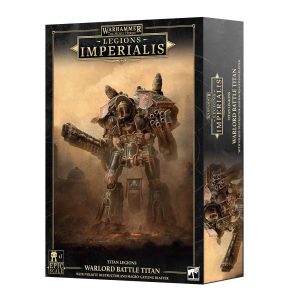 legions imperialis: warlord titan with volkite destructor and macro-gatling blaster