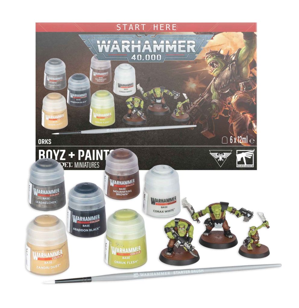 warhammer 40000: orks + paints (english)