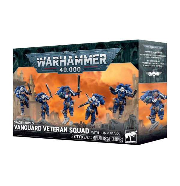 space marines: vanguard veteran squad with jump packs